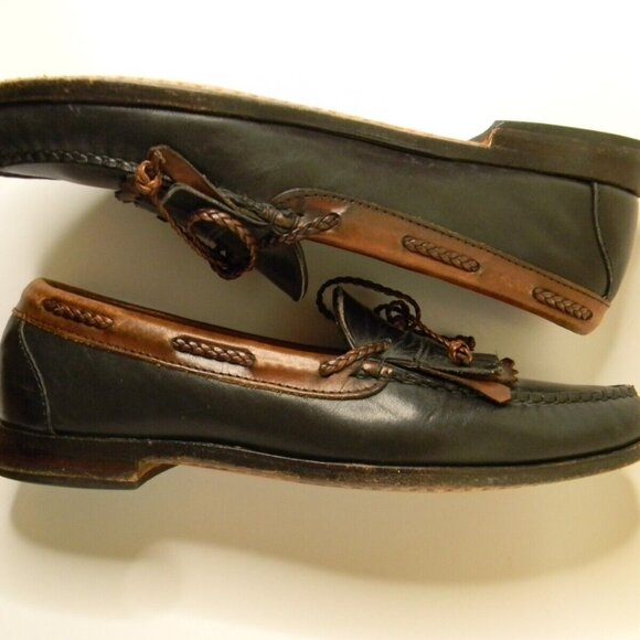 Allen Edmonds Woodstock Black\\Brown Loafer Dress Shoes Size 11.5AA Made in USA main image 7
